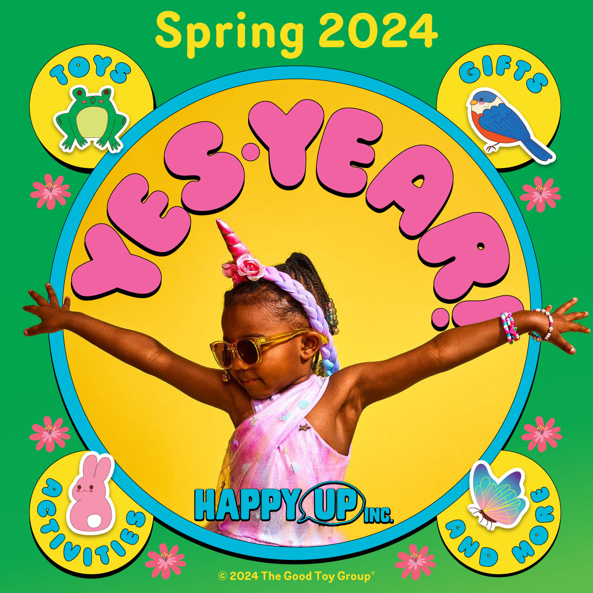 Happy Up Inc. 2024 Spring Playbook Joyful Spring Toys, Games