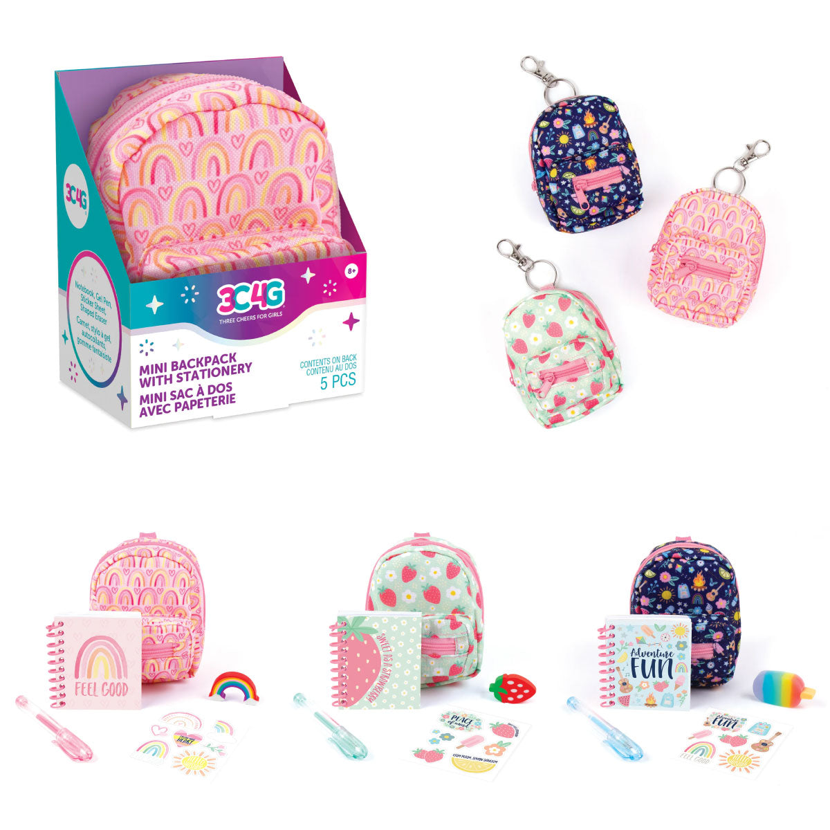 3C4G Mini Backpack With Stationery