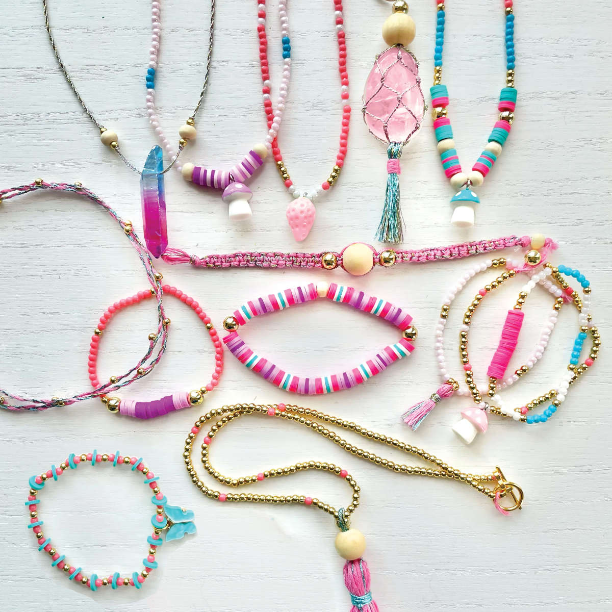 Bright Stripes Wish*Craft DIY Mystical Jewelry Studio