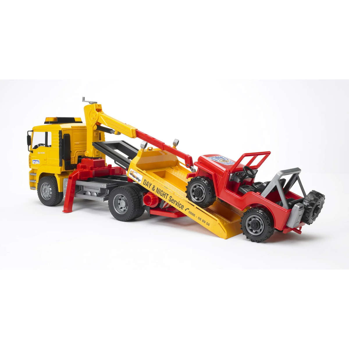 Bruder MAN Breakdown Truck with Cross Country Vehicle