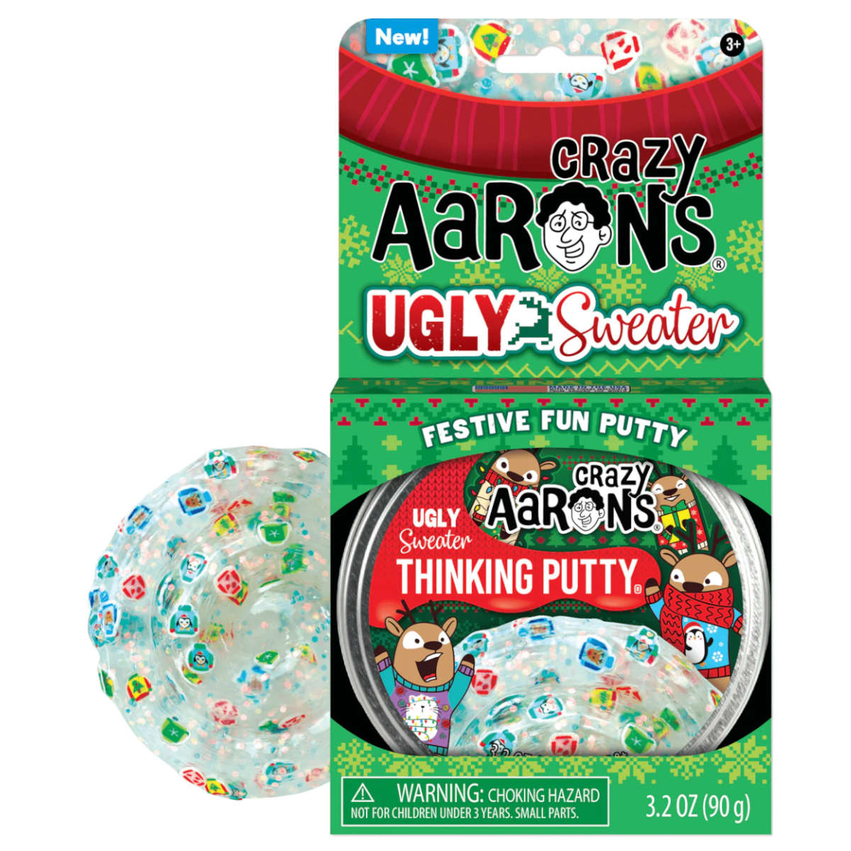 Crazy Aarons Ugly Sweater Thinking Putty