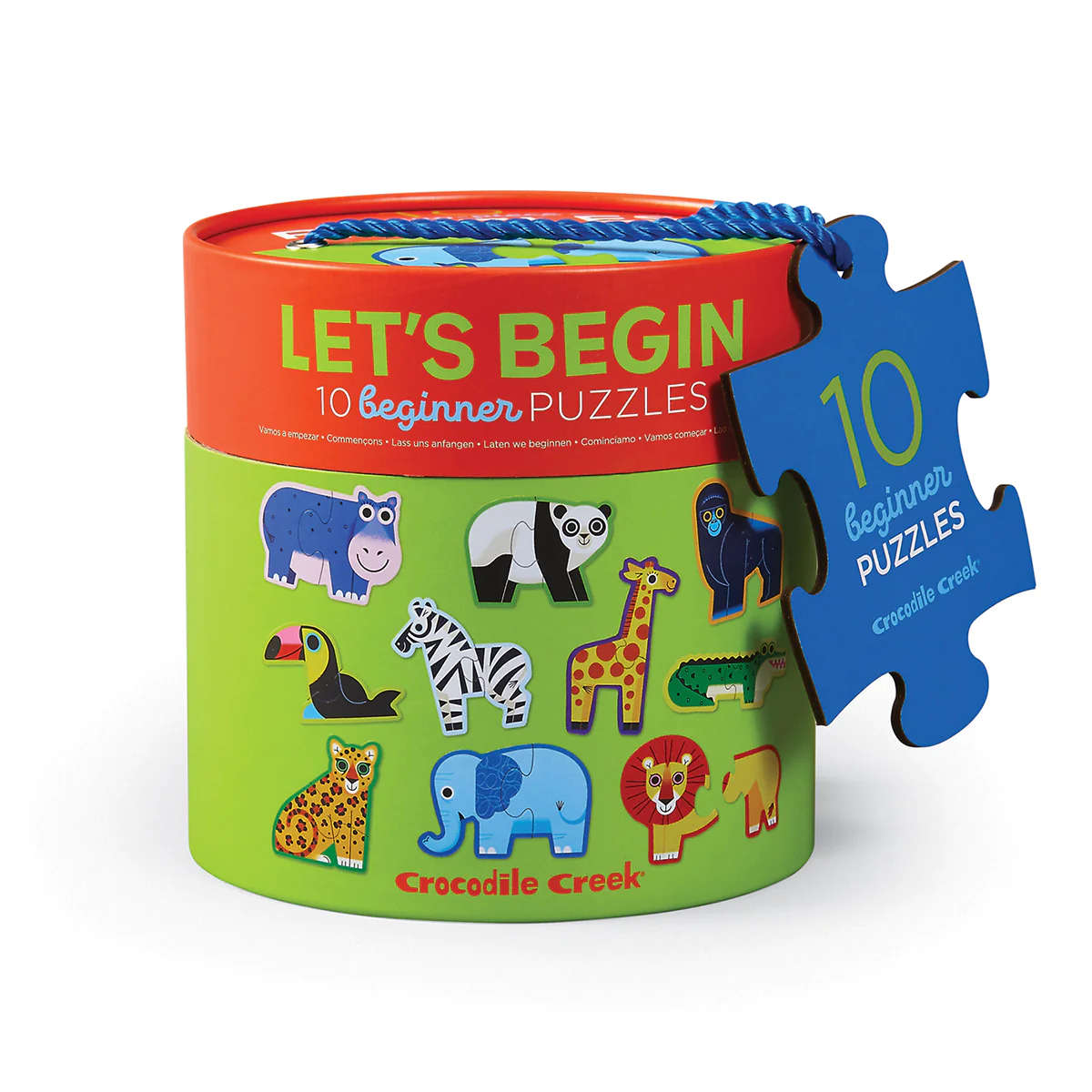 Crocodile Creek Let's Begin 2-Piece Puzzle: Jungle