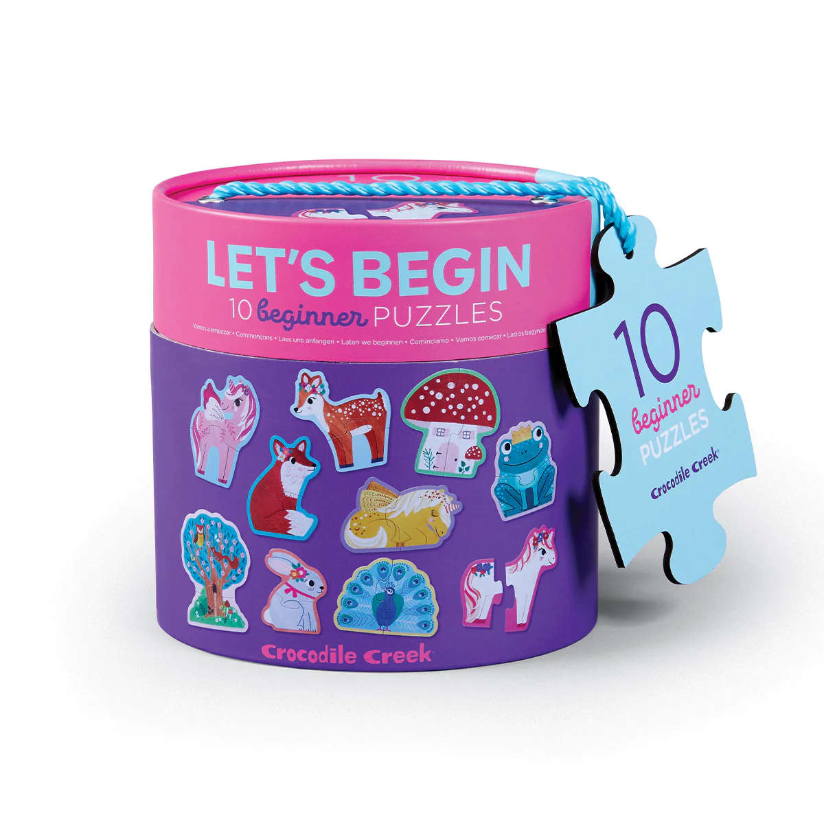 Crocodile Creek Let's Begin 2-Piece Puzzle: Unicorn