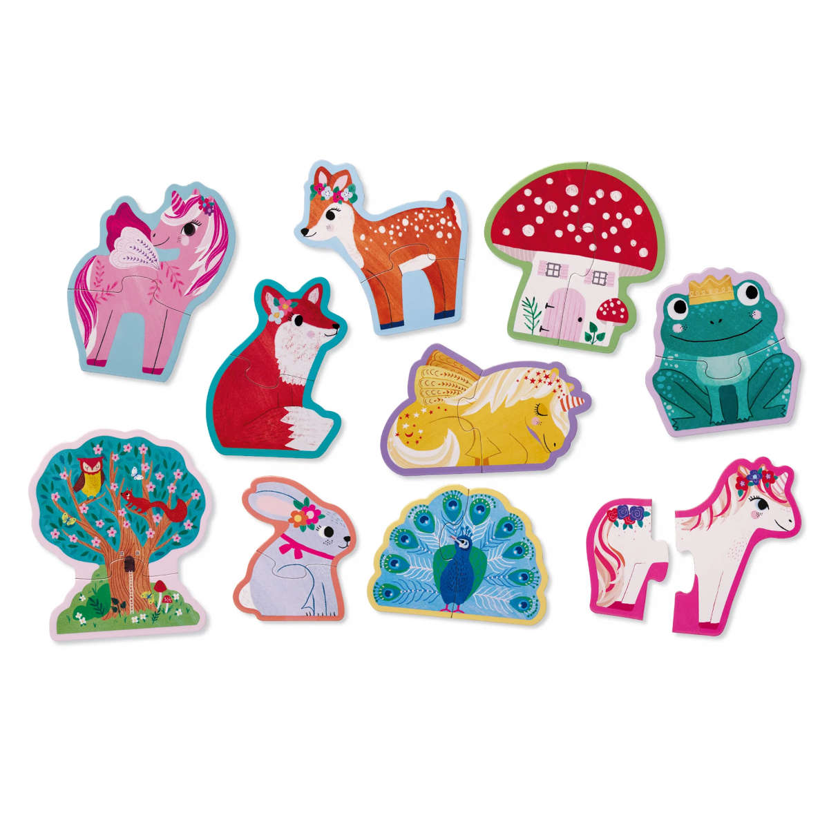 Crocodile Creek Let's Begin 2-Piece Puzzle: Unicorn