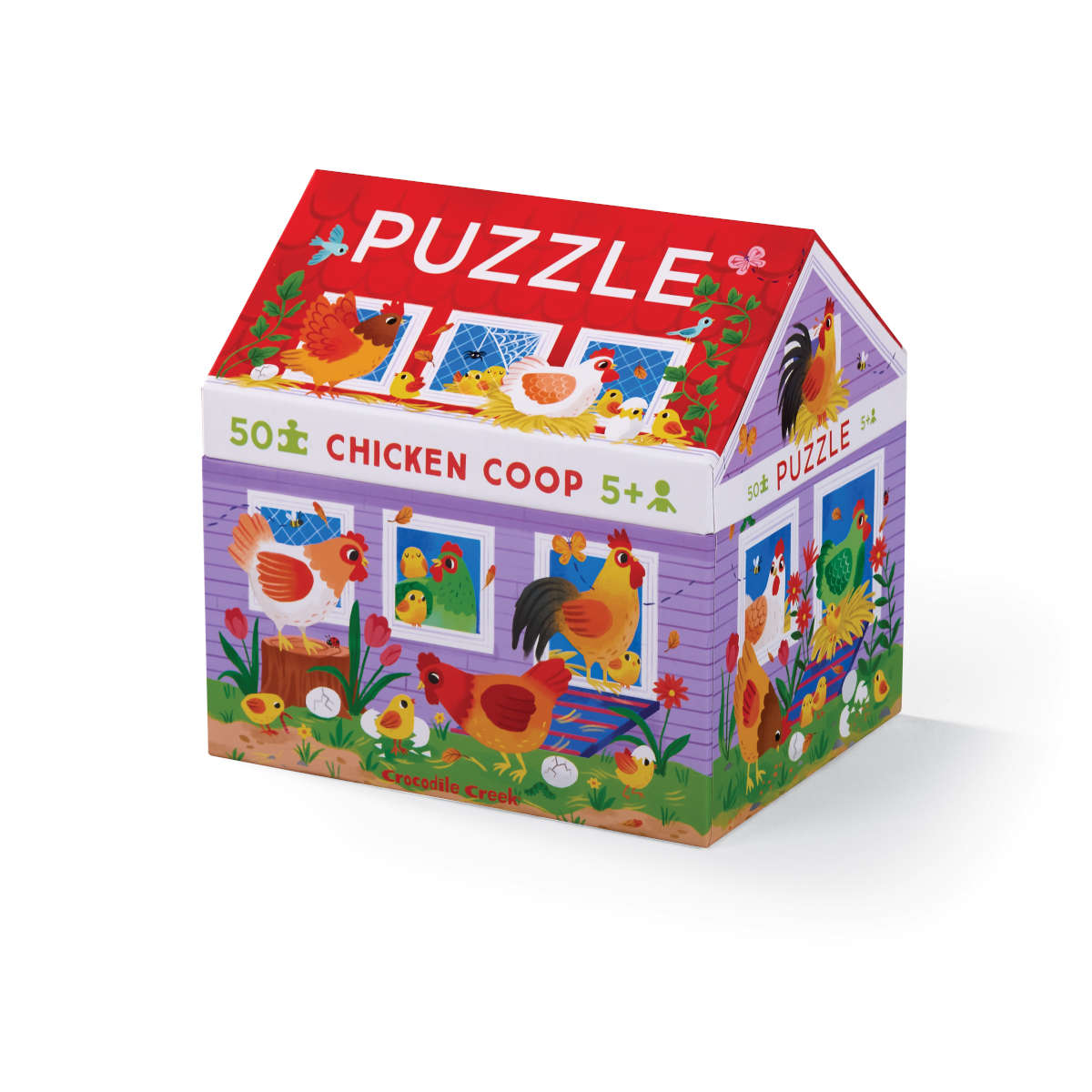 Crocodile Creek Chicken Coop 50pc Puzzle