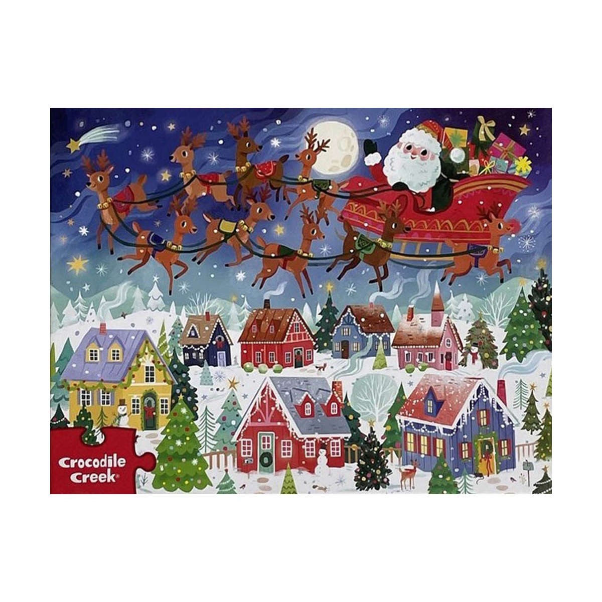 Crocodile Creek Santa's Visit 100pc Puzzle
