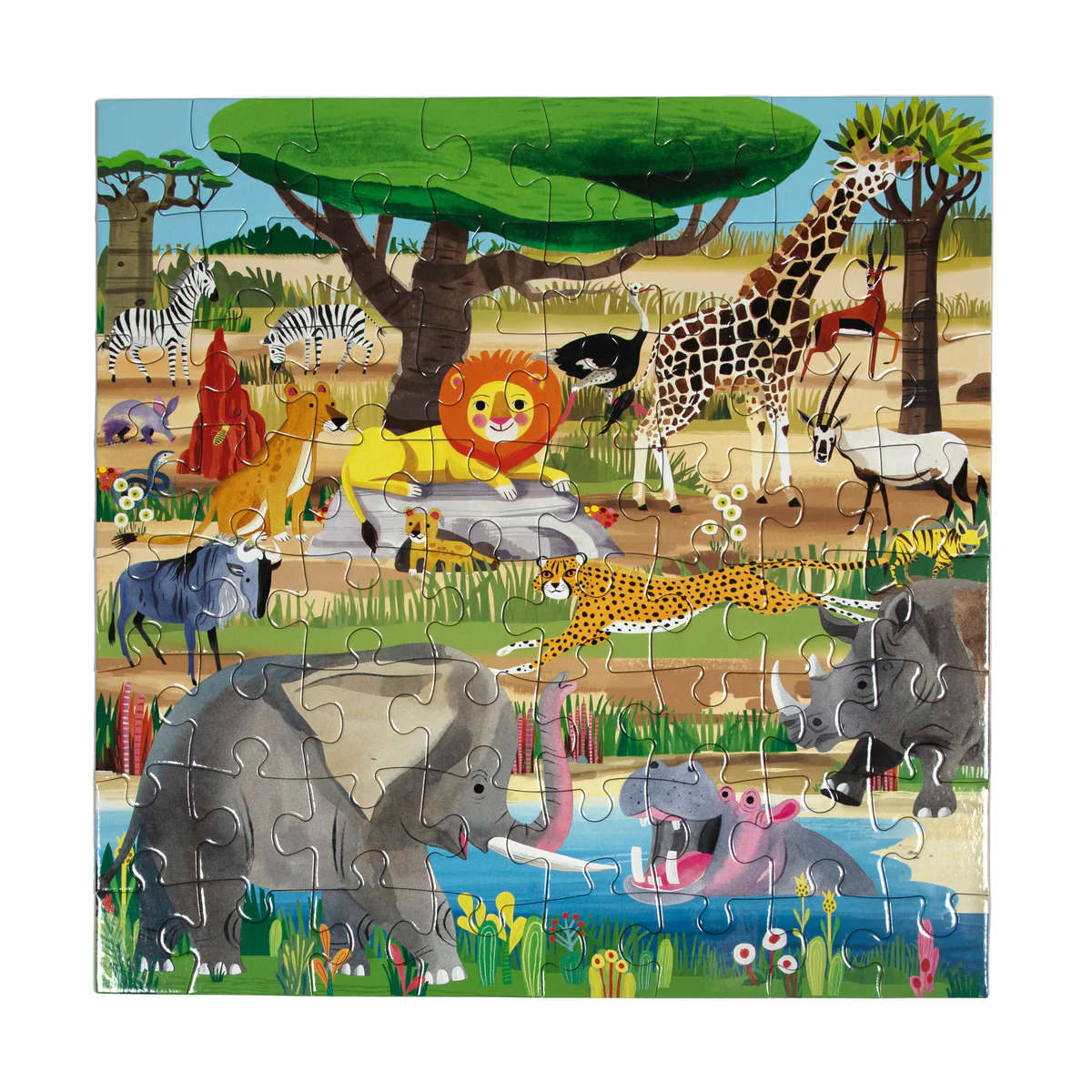 Eeboo Savanna 64 piece puzzle