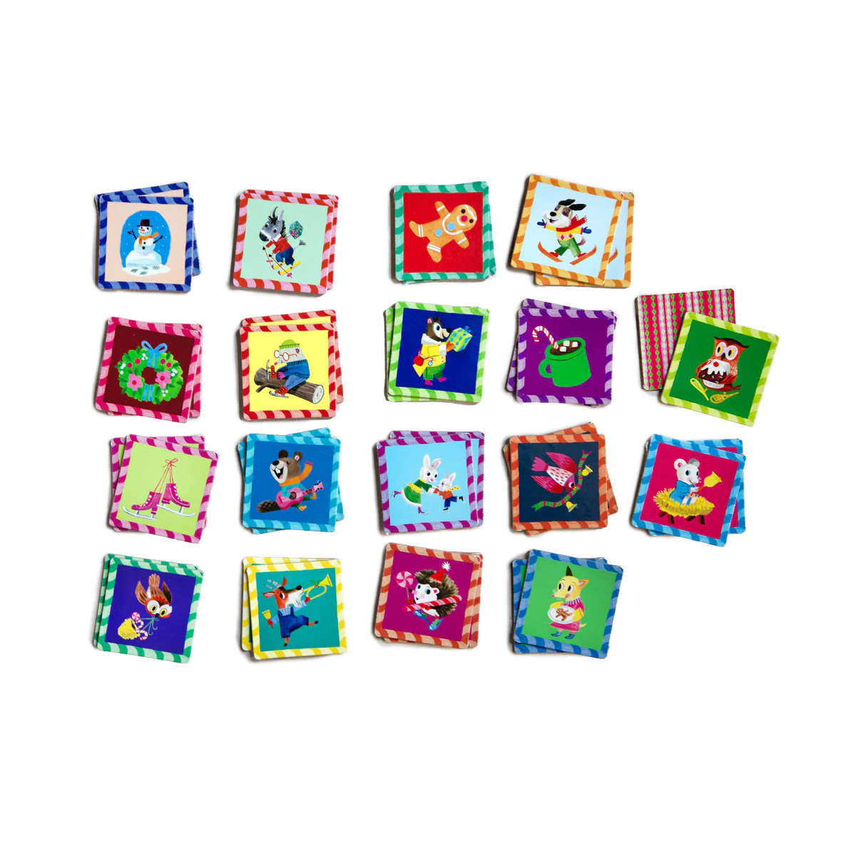 Eeboo Woodland Holiday Memory & Match Card Game