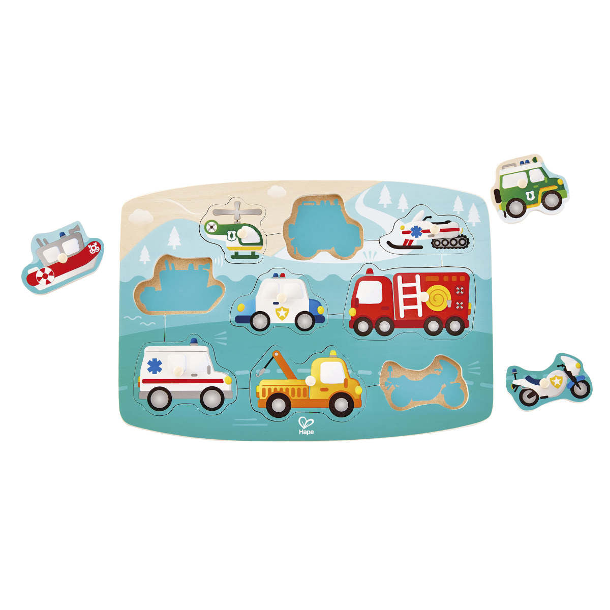 Hape Emergency Peg Puzzle