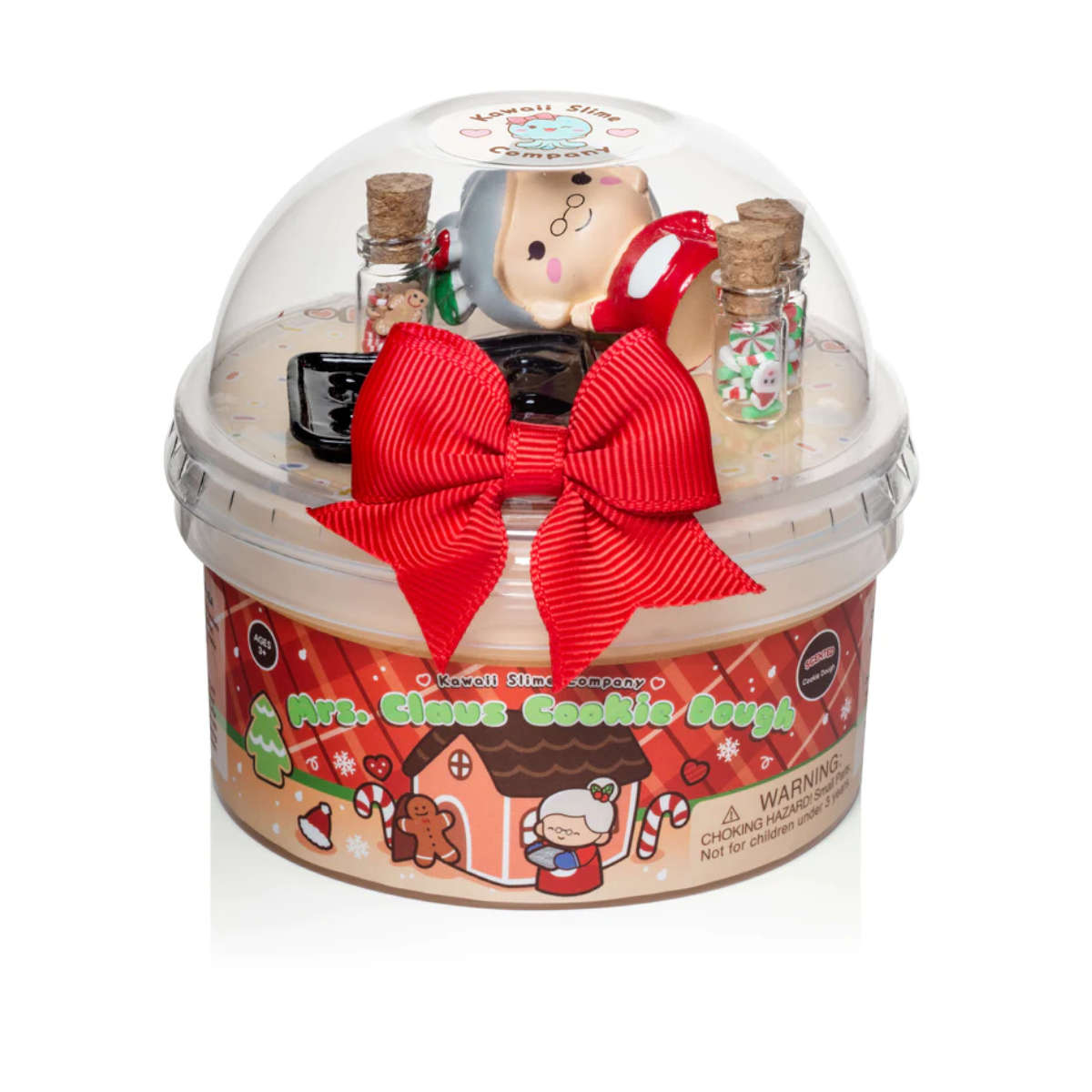 Kawaii Slime Mrs Claus Cooke Dough Slime