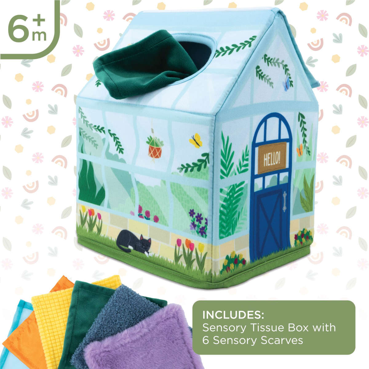 Mindware Sensory Sprouts Peek & Pull Baby Tissue Box