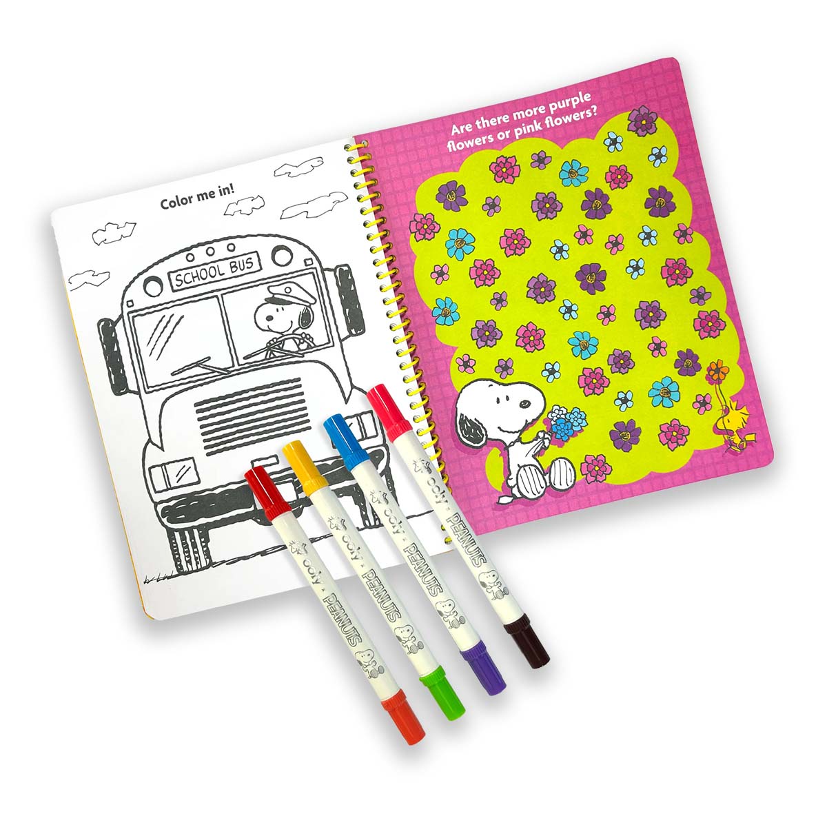 OOLY x Peanuts Activity Travel Kit & Double-Ended Markers