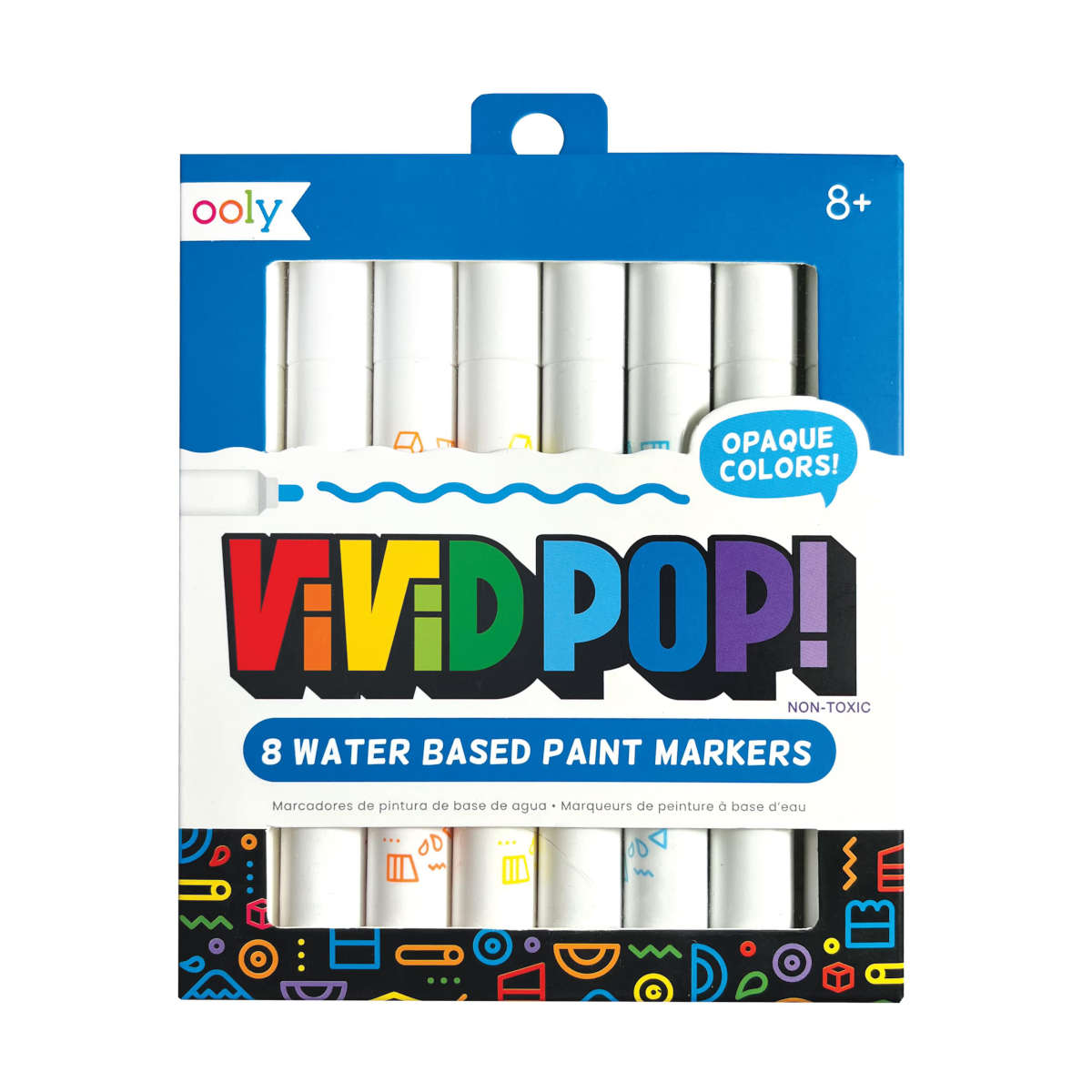 Ooly Vivid Pop water based paint markers - set of 8