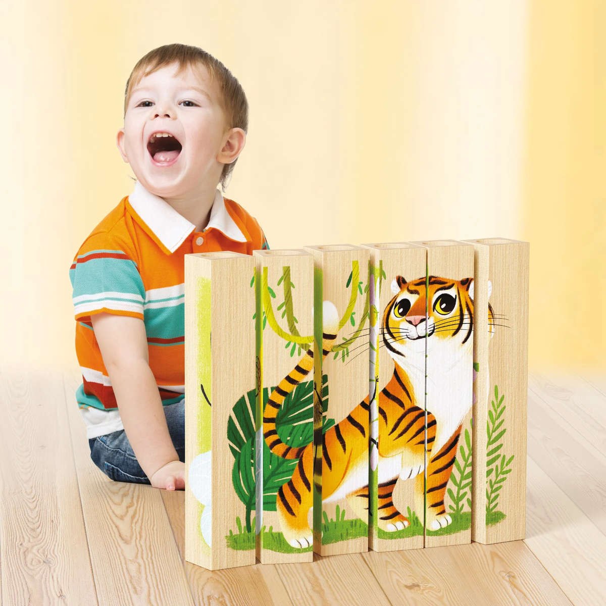 Quercetti Four Puzzles Endangered Animals