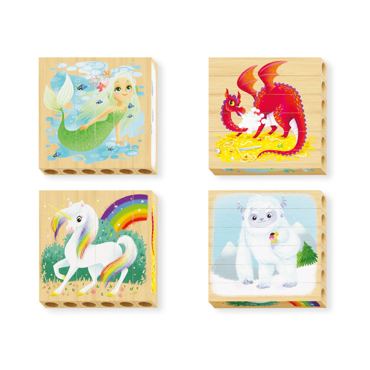 Quercetti Four Puzzles - Fantastic Animals