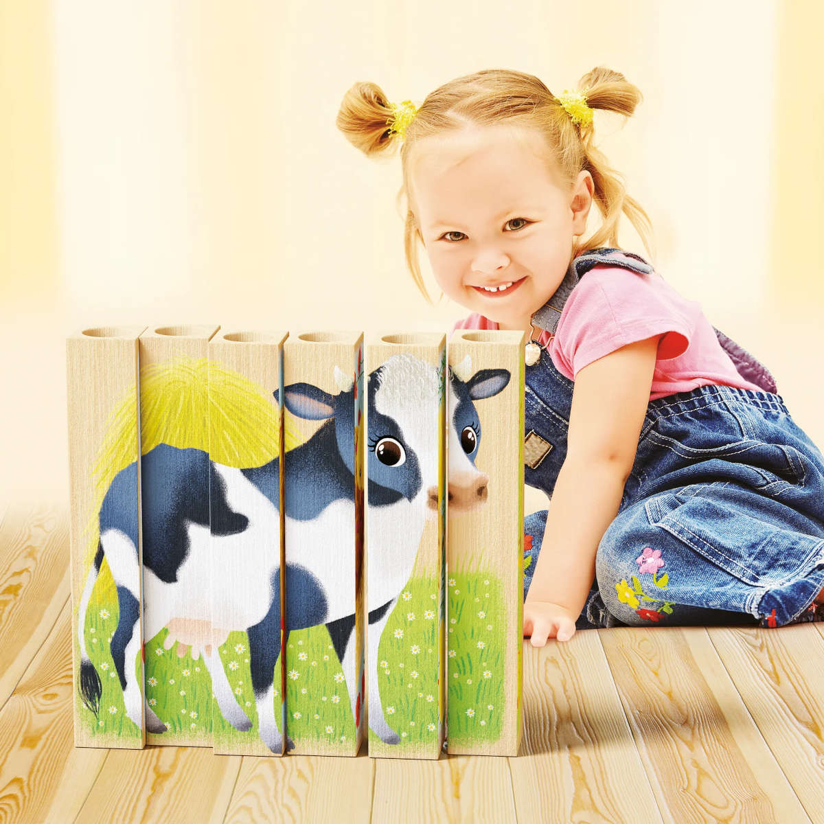Quercetti Four Puzzles Farm Animals