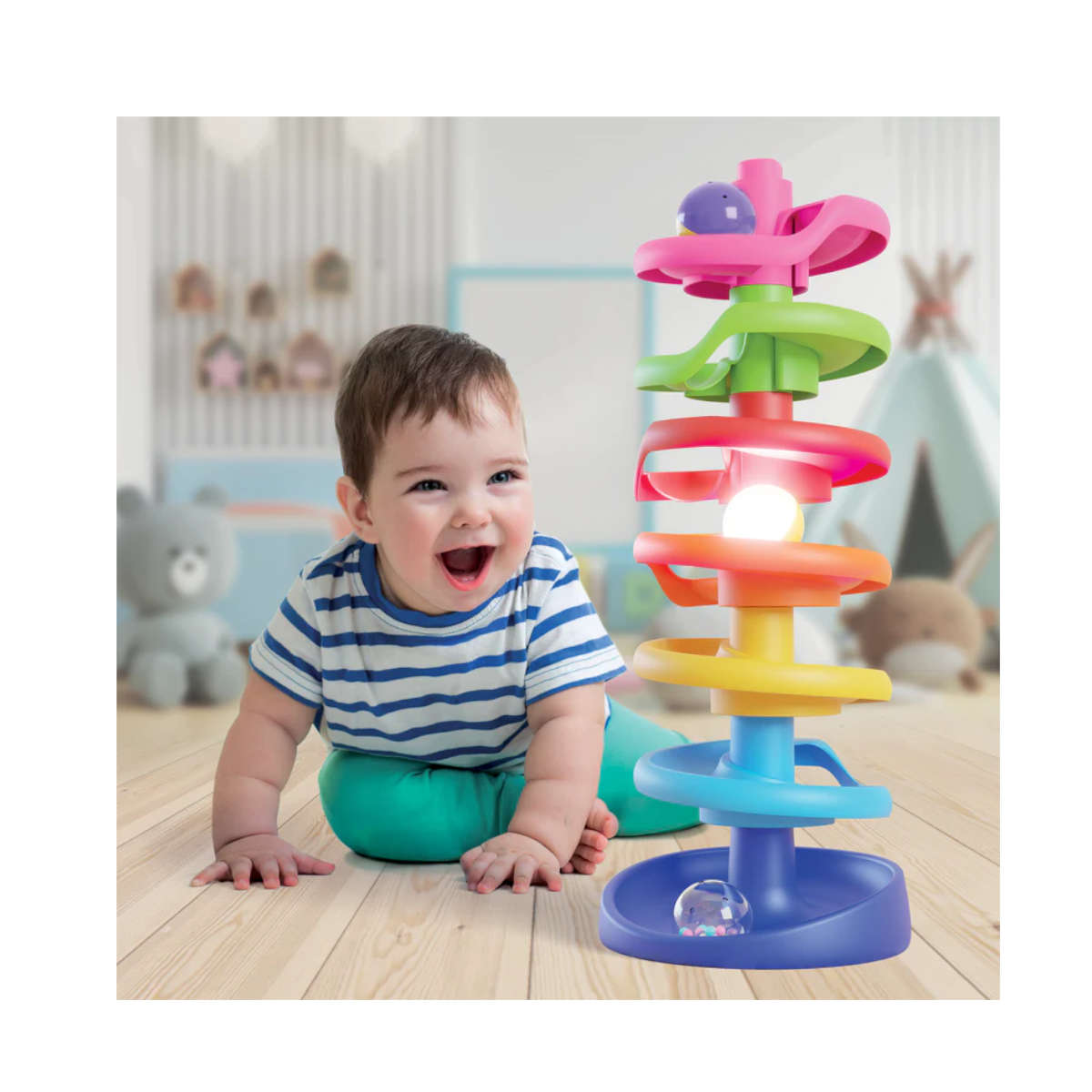 Quercetti Spiral Tower Brightball