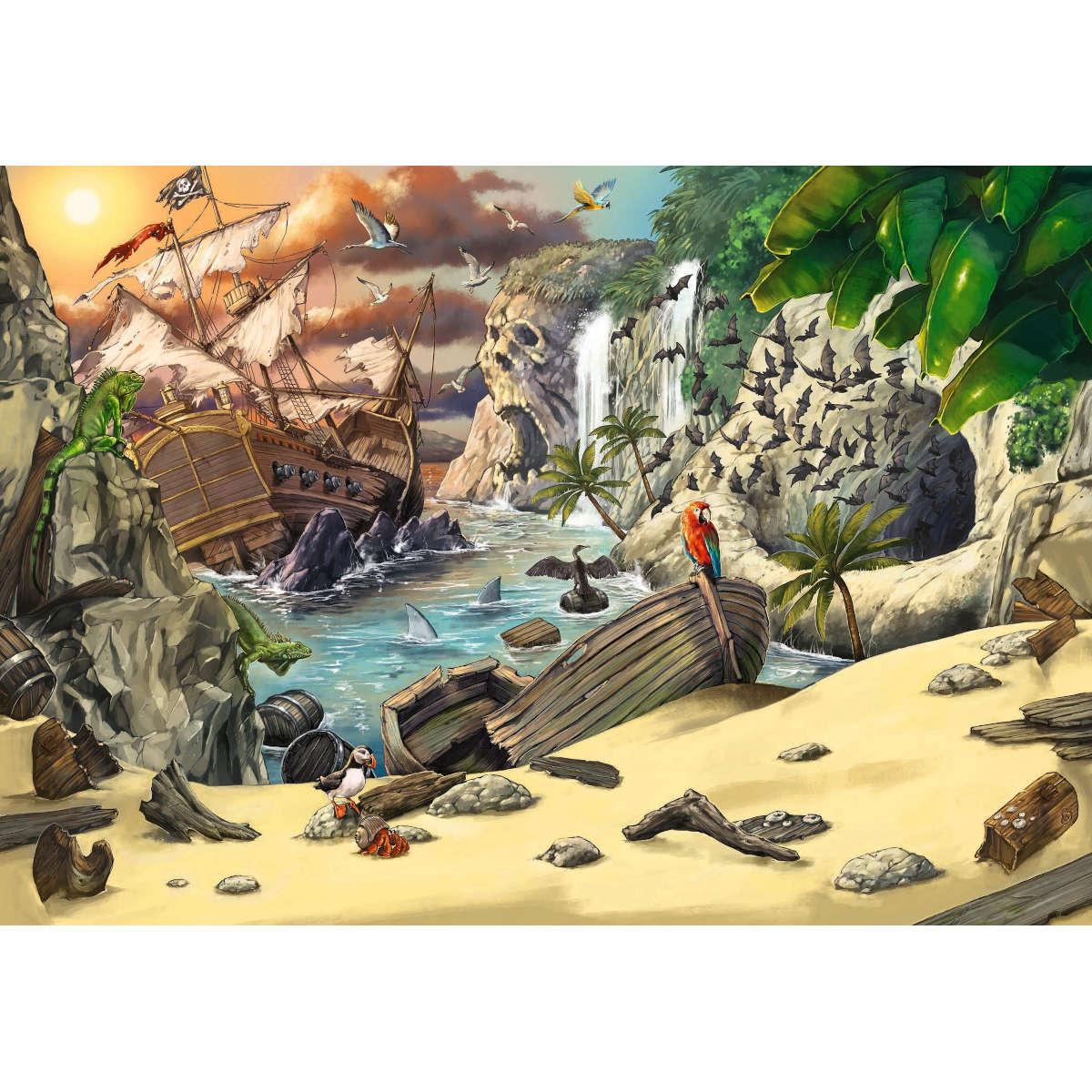 Ravensburger Escape Puzzle for Kids Pirate's Peril