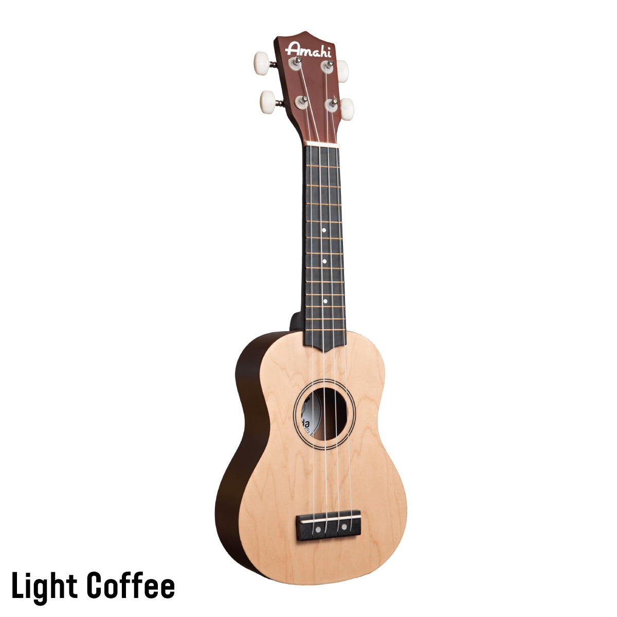 Light Coffee Amahi Soprano Solid Color Ukulele
