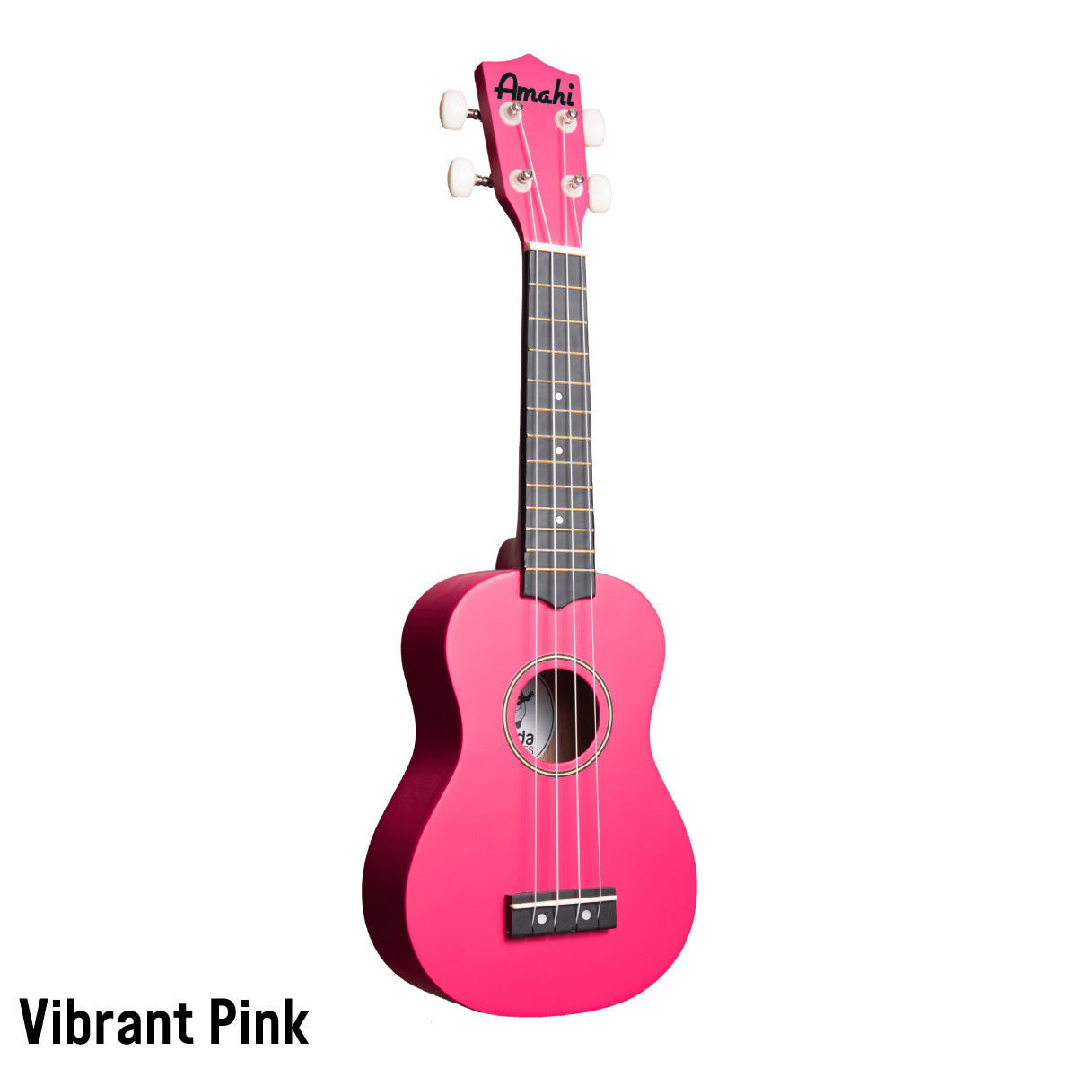 Vibrant Pink Amahi Soprano Solid Color Ukulele
