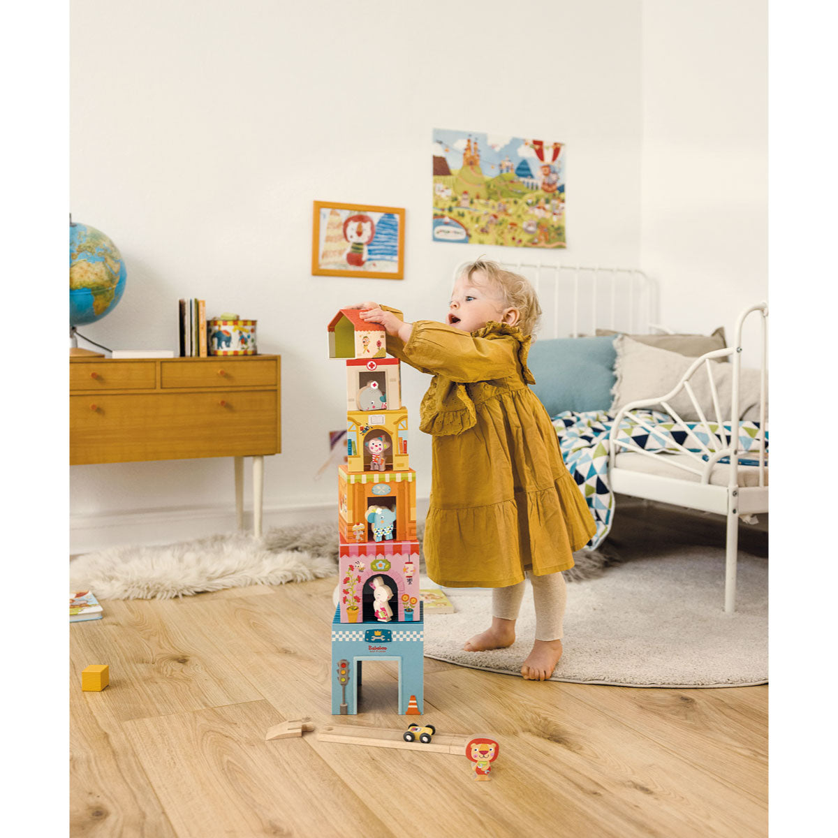 Bababoo and Friends Tower House Stacking Game