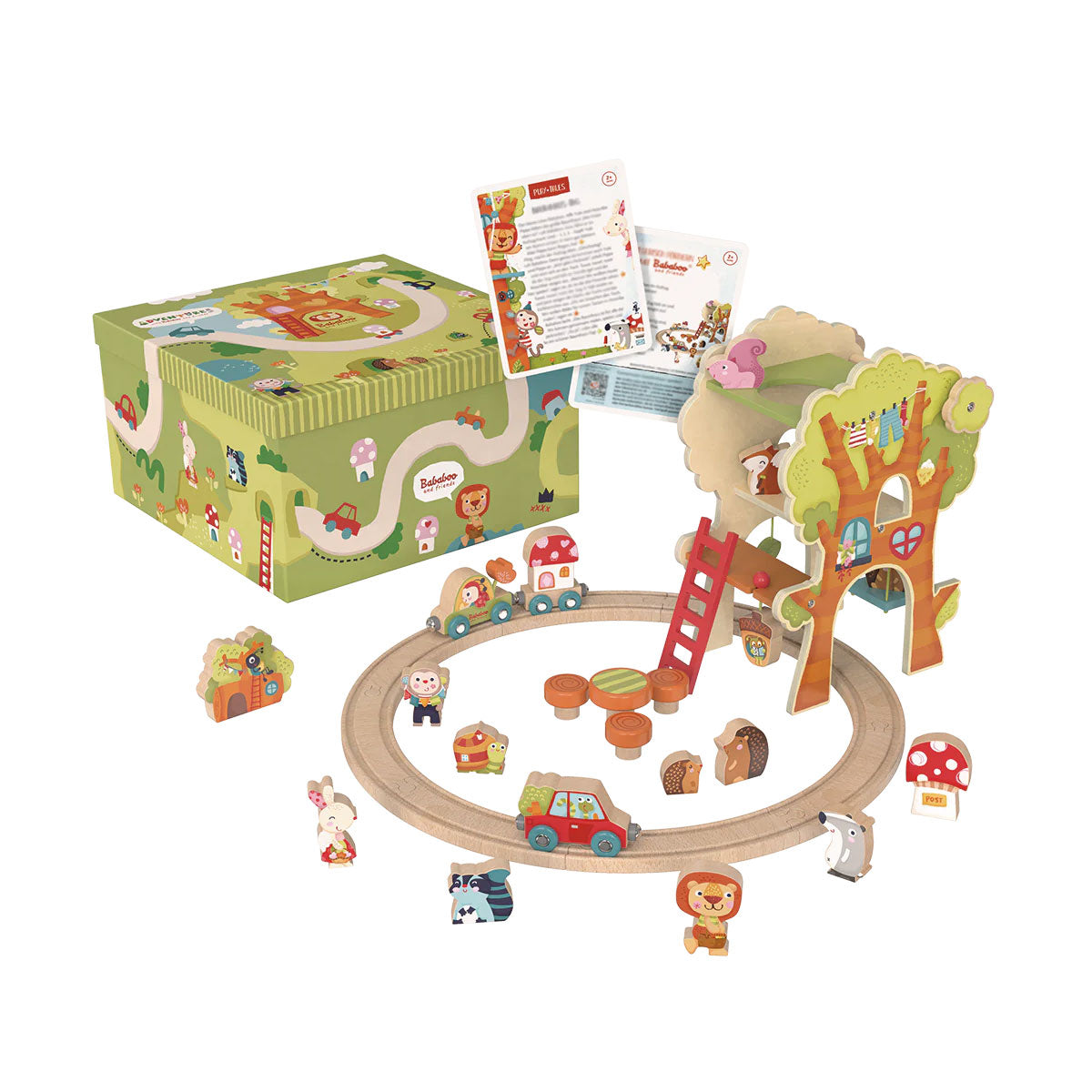 Bababoo & Friends Play World Tree House & Train Set