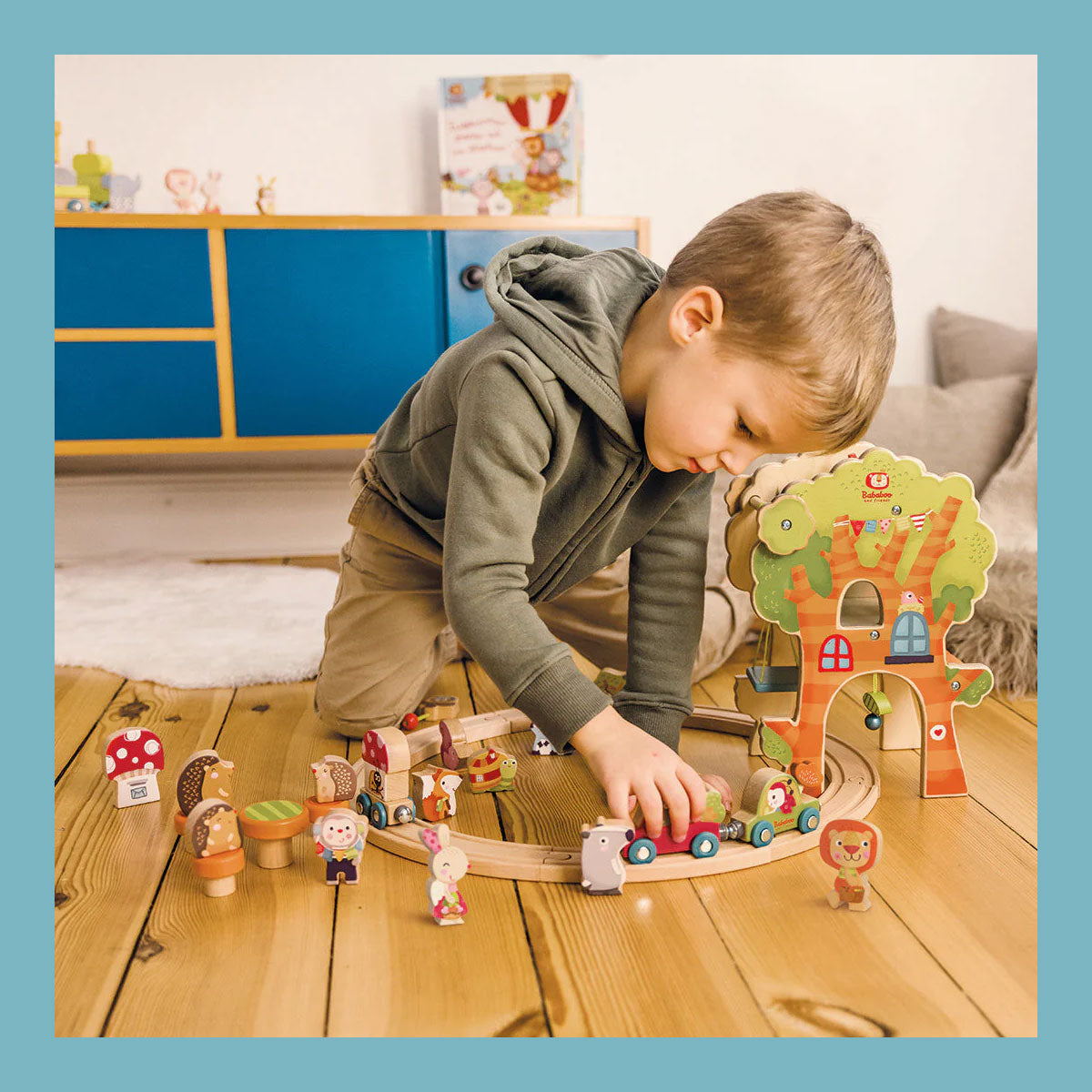 Bababoo & Friends Play World Tree House & Train Set