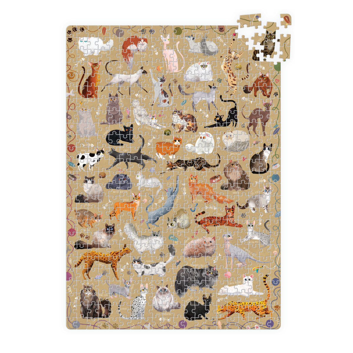 Banana Panda PuzzLove Cats 500 Piece Jigsaw Puzzle