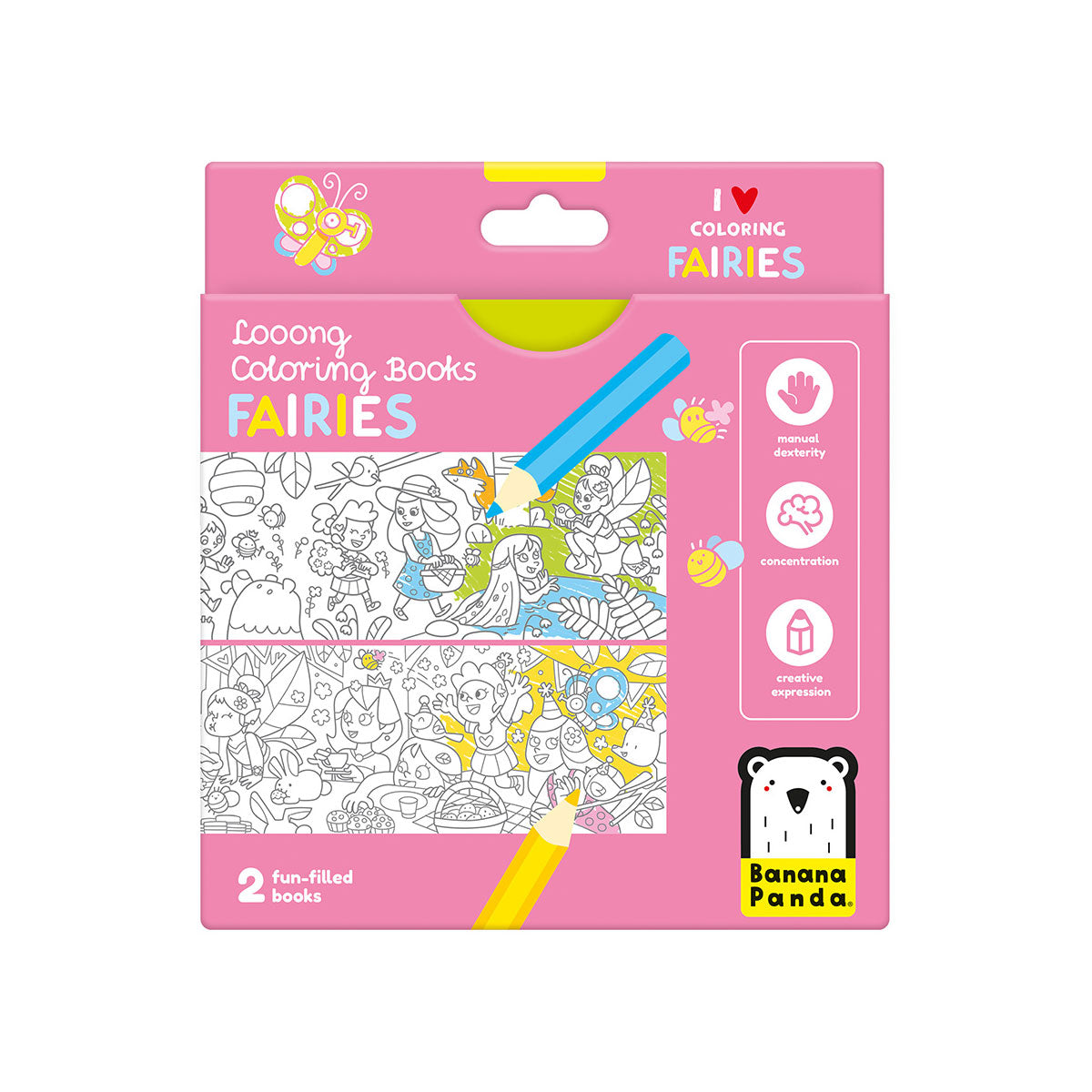 Banana Panda Looong Coloring Books -  Love Coloring Fairies