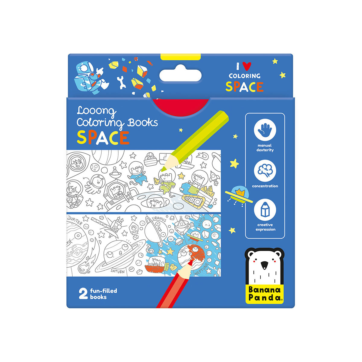 Banana Panda Looong Coloring Books -  Love Coloring Space