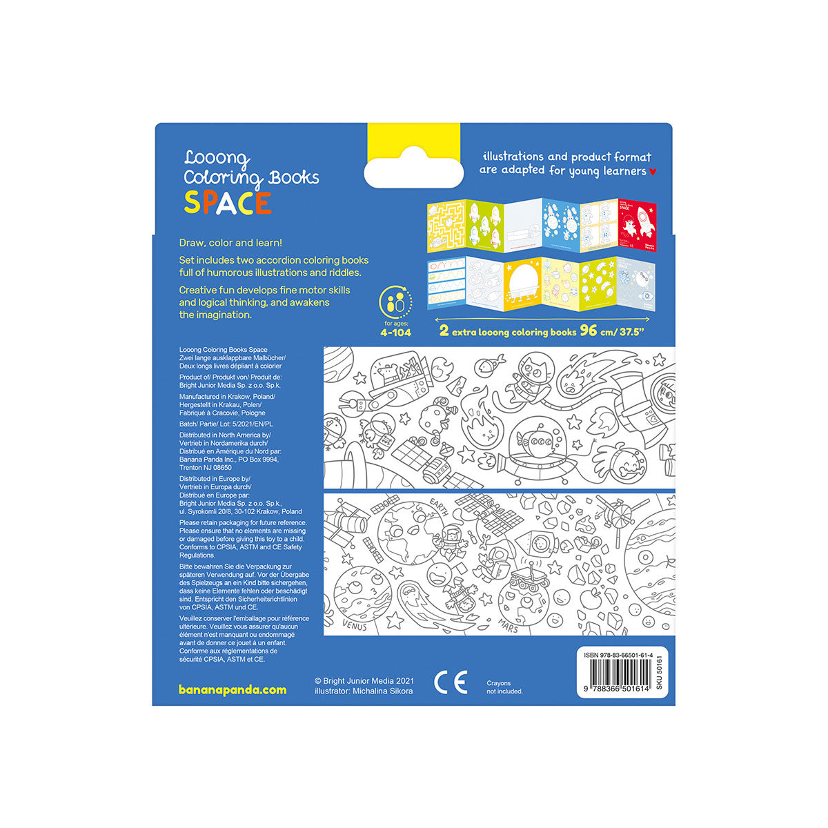 Banana Panda Looong Coloring Books -  Love Coloring Space