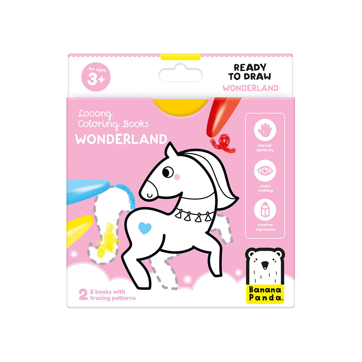 Banana Panda Looong Coloring Books - Ready to Draw Wonderland