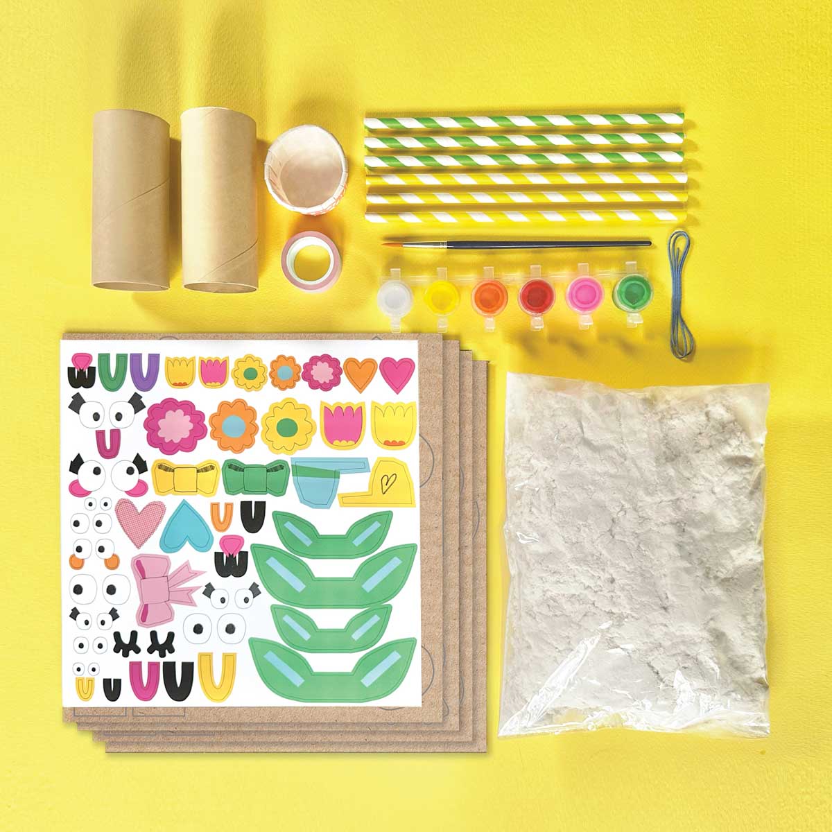 Bright Stripes Paper Mache All Day!