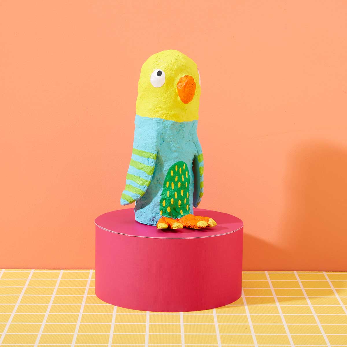 Bright Stripes Paper Mache All Day!