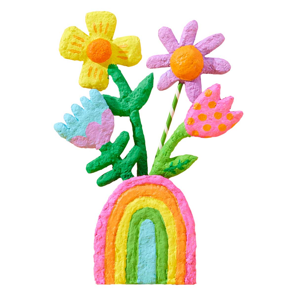 Bright Stripes Paper Mache All Day!