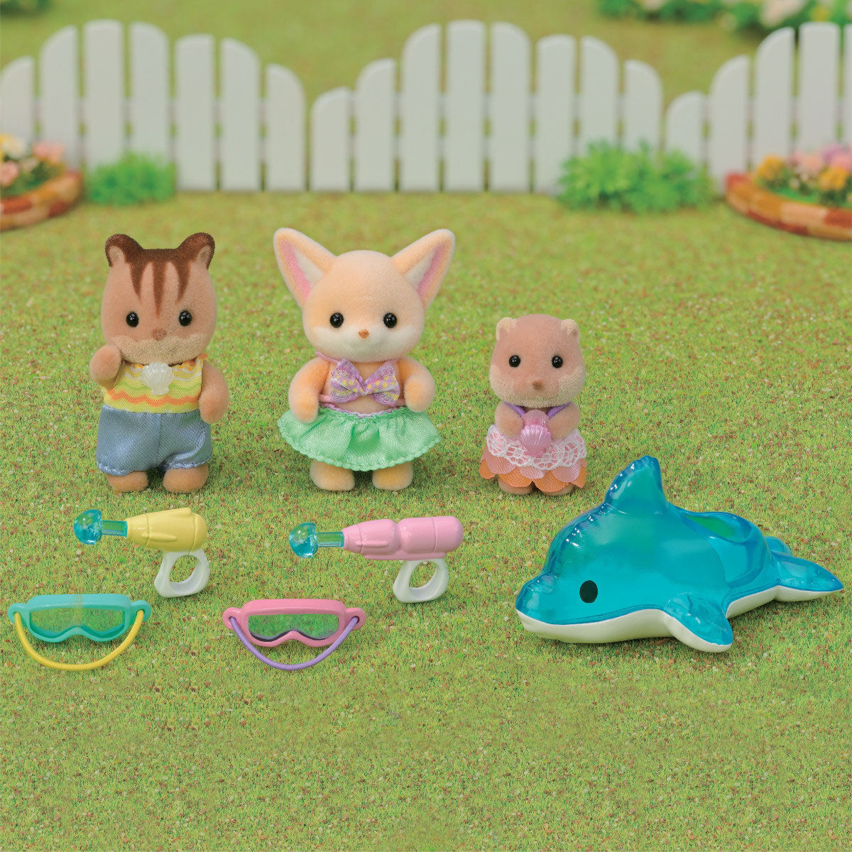 Calico Critters Baby Nursery Friends Pool Fun Trio – Happy Up Inc