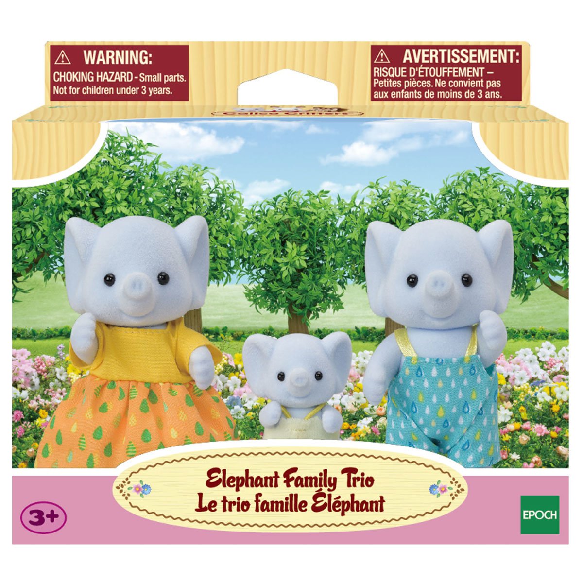 Calico Critters Elephant Family Trio