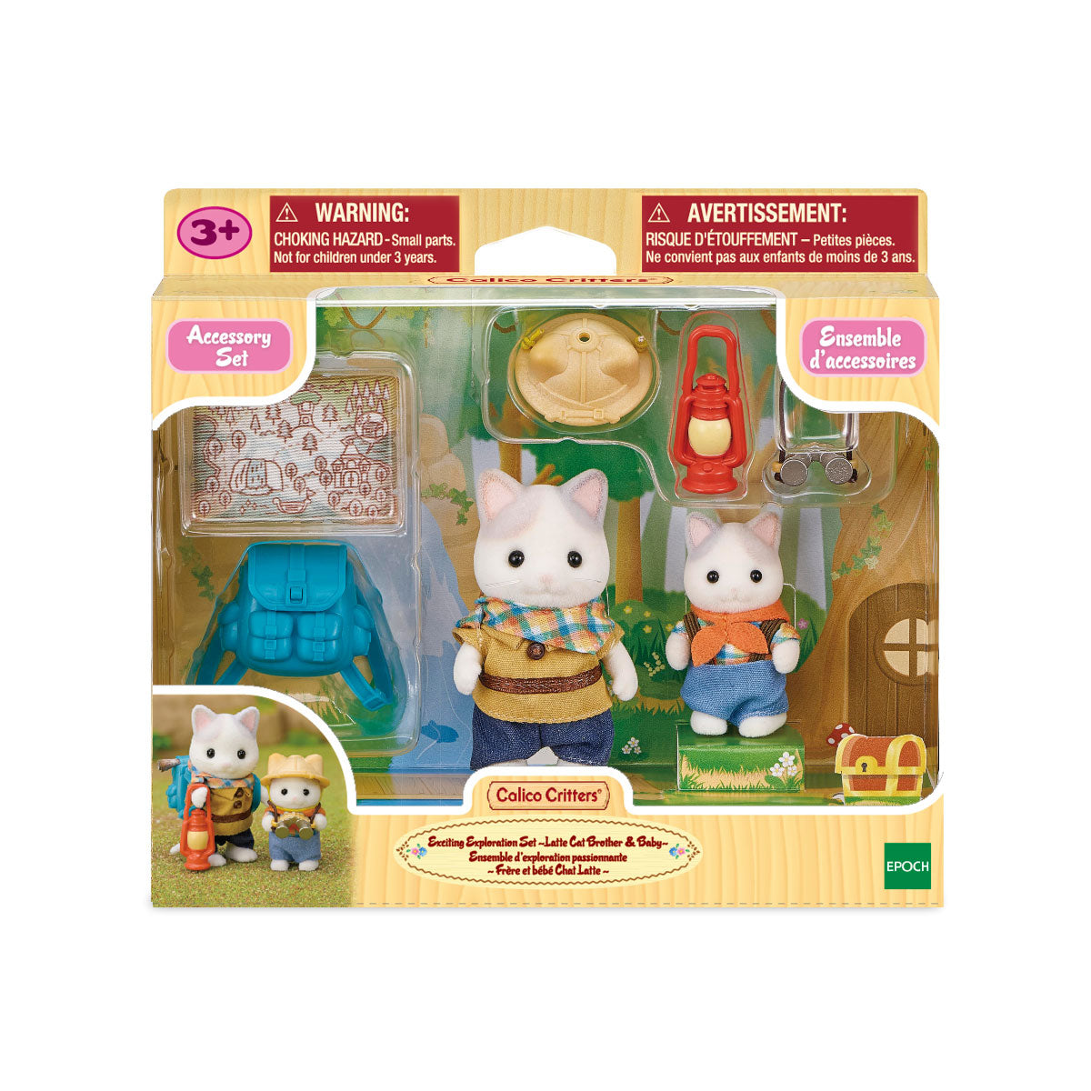 Calico Critters Exciting Exploration Set - Latte Cat & Baby