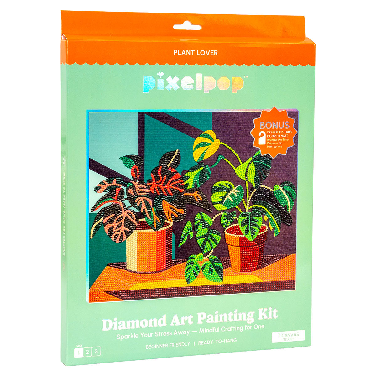 PixelPop Plant Lover Diamond Painting Kit – Happy Up Inc Toys & Games