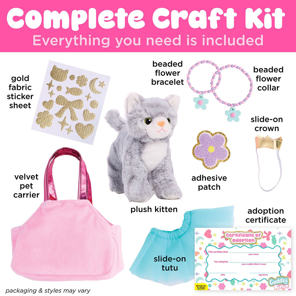 Creativity for Kids Cuddly Kitten Decorate and Play Kit