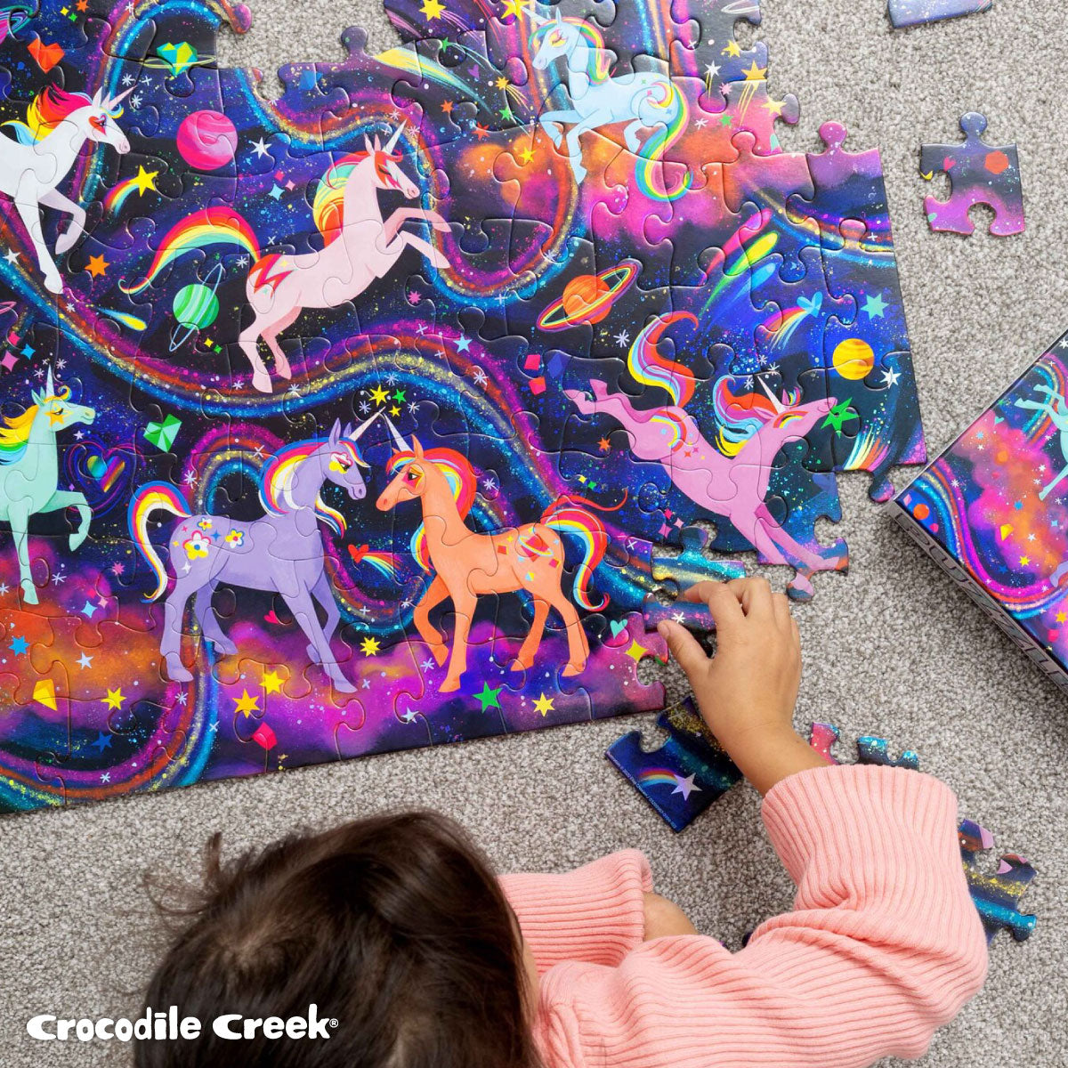Crocodile Creek Holographic Unicorn Galaxy 100pc Puzzle