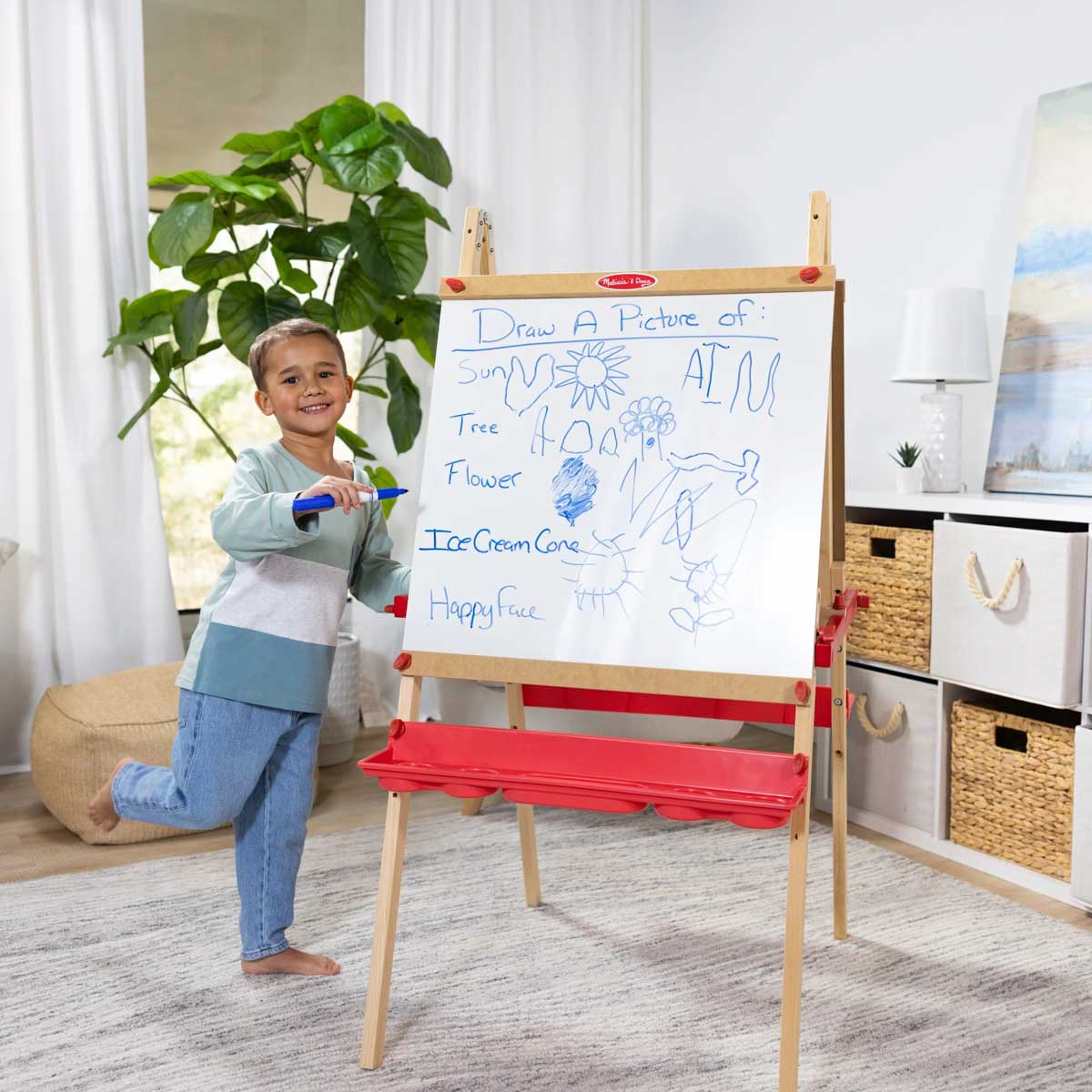 Melissa & Doug - Deluxe Magnetic Standing Art Easel