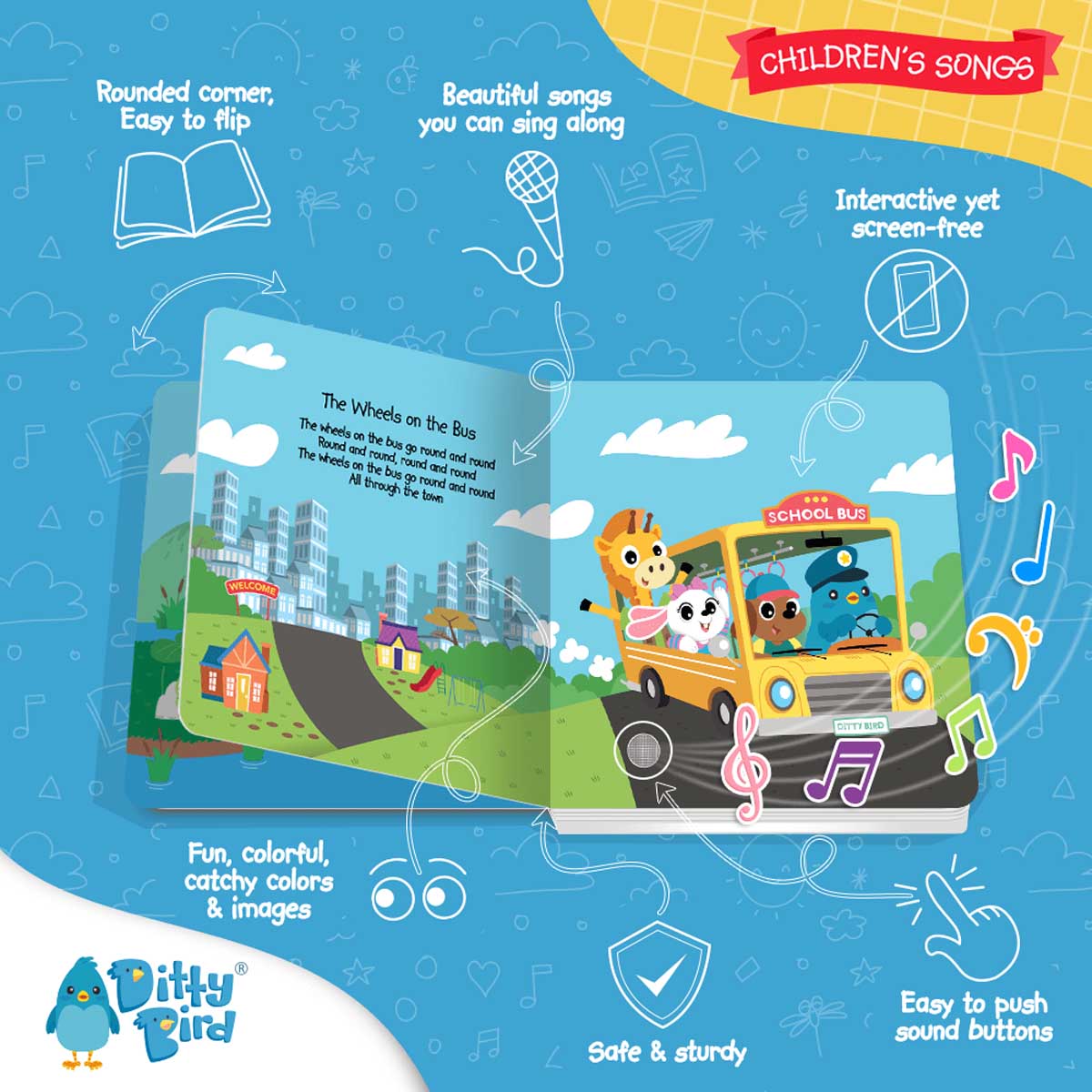 Ditty Bird - Children's Songs Interactive Book