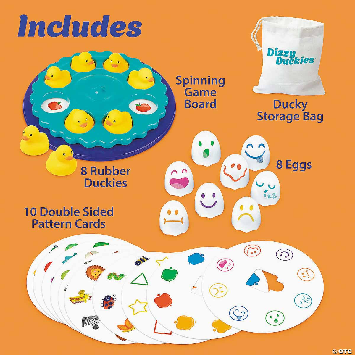 Dizzy Duckies Early Learning Matching Memory Game - Mindware