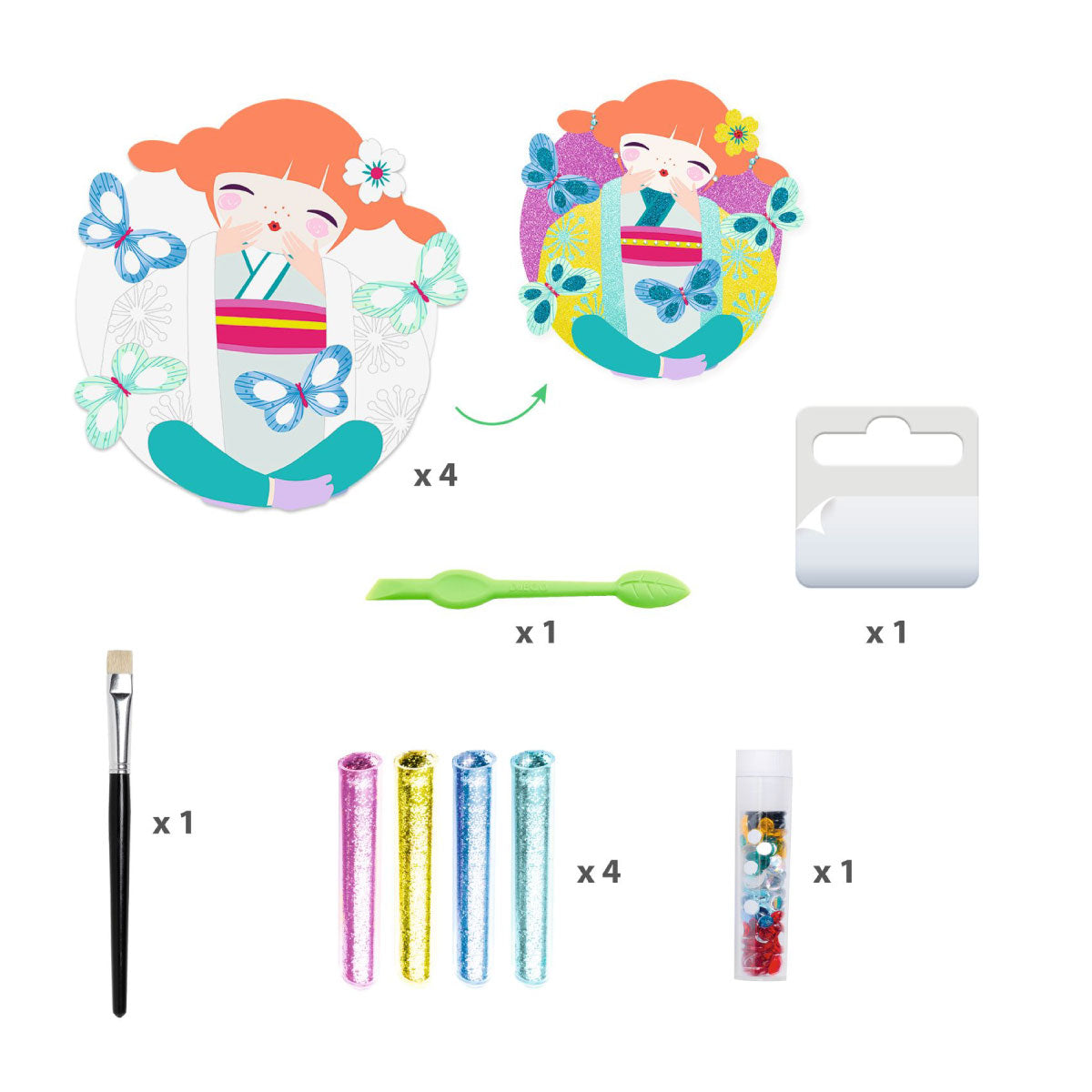 Djeco Onnanoko Glitter and Gem Boards