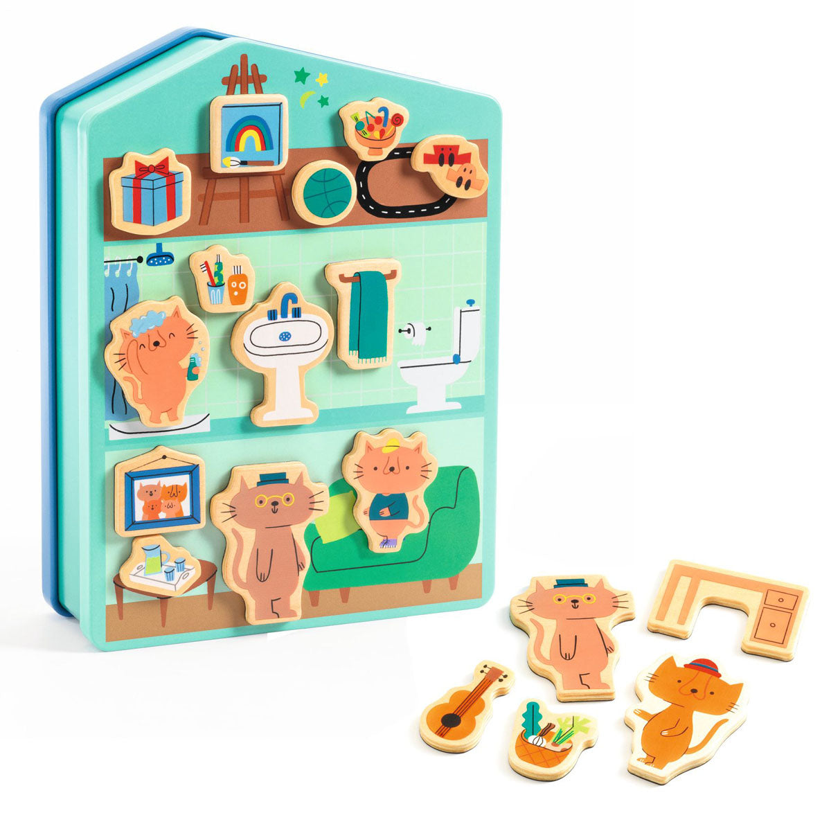 Djeco Inzebox InZeHouse Magnetic Play Set