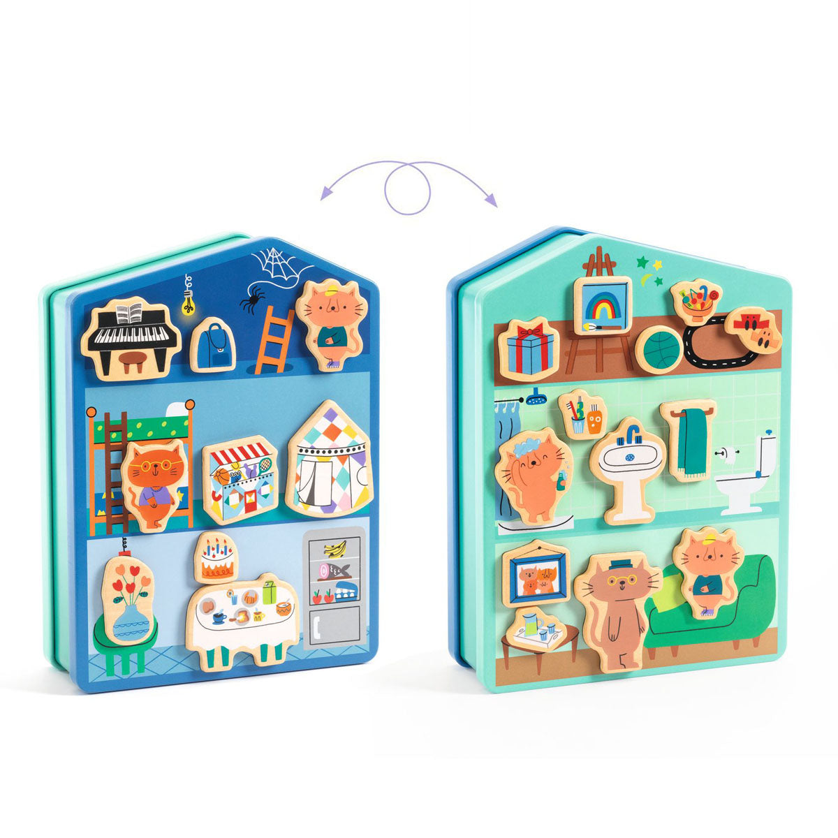 Djeco Inzebox InZeHouse Magnetic Play Set