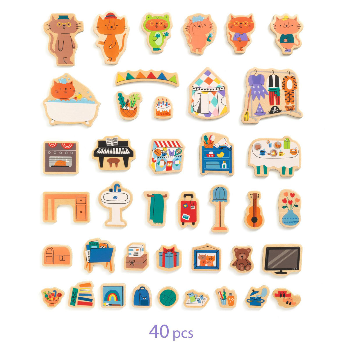Djeco Inzebox InZeHouse Magnetic Play Set