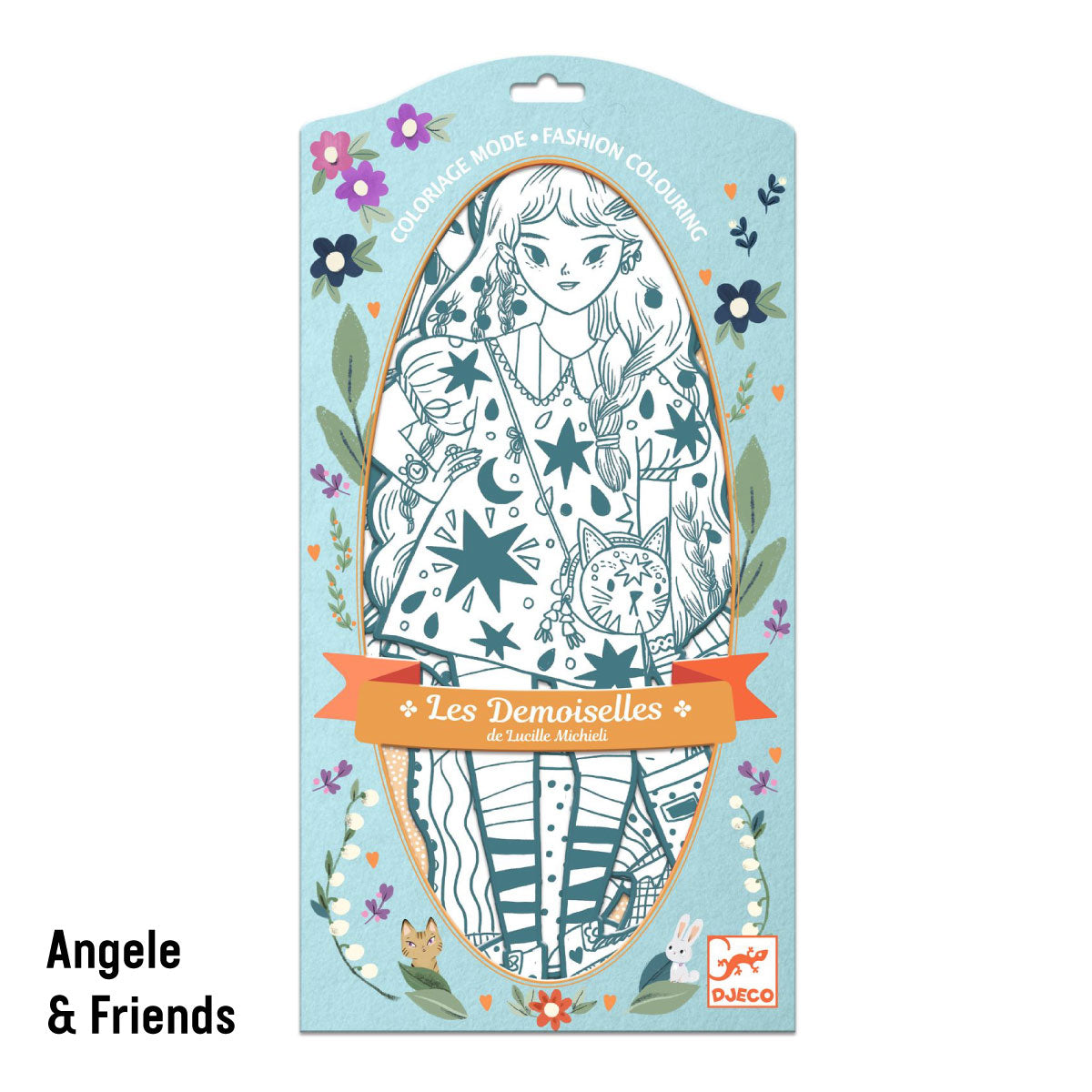Djeco Les Demoiselles Angele & Friends Fashion Coloring Dolls