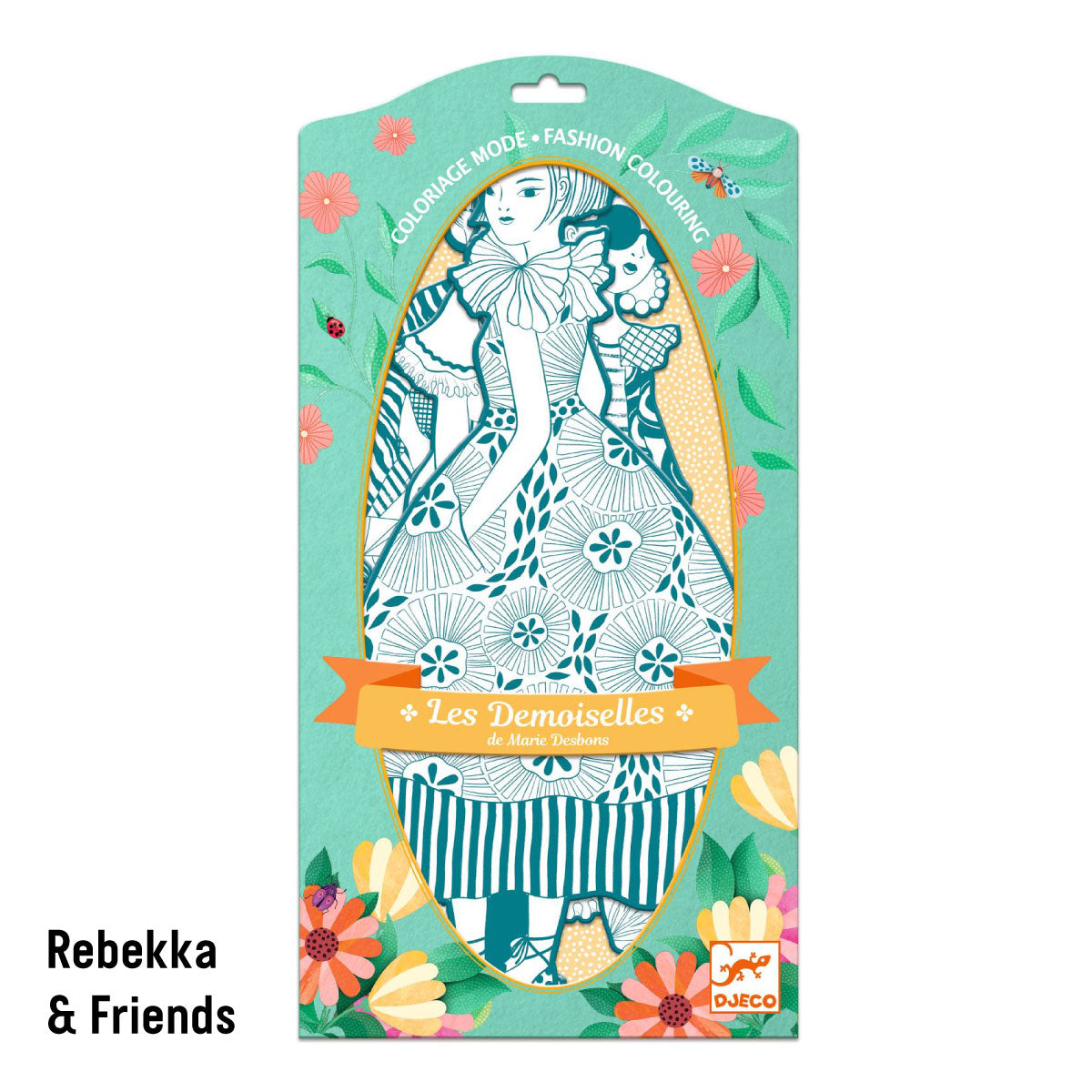 Djeco Les Demoiselles Rebekka & Friends Fashion Coloring Dolls